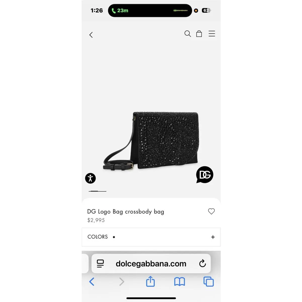 Dolce Gabbana DG Logo Bag Crossbody Bag