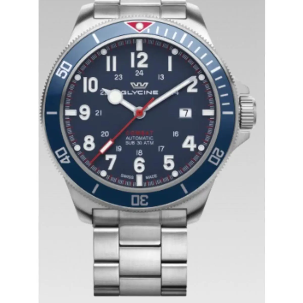 Glycine Combat Automatic Stainless Steel Men`s Watch