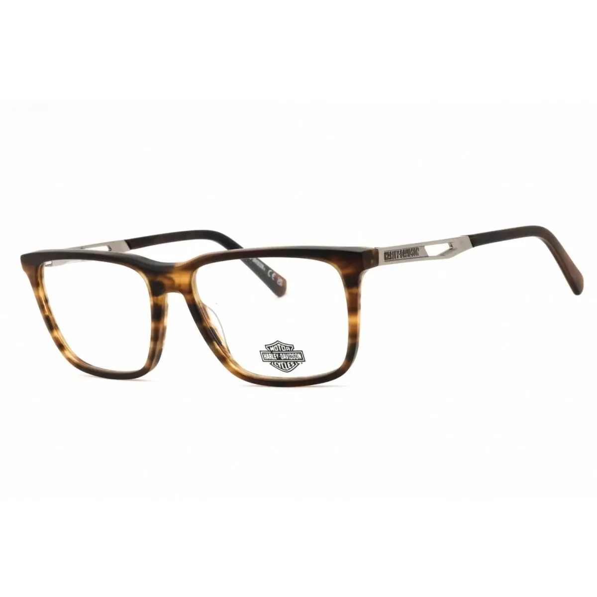 Harley Davidson Unisex Eyeglasses Light Brown Acetate Full Rim Frame HD50025 049