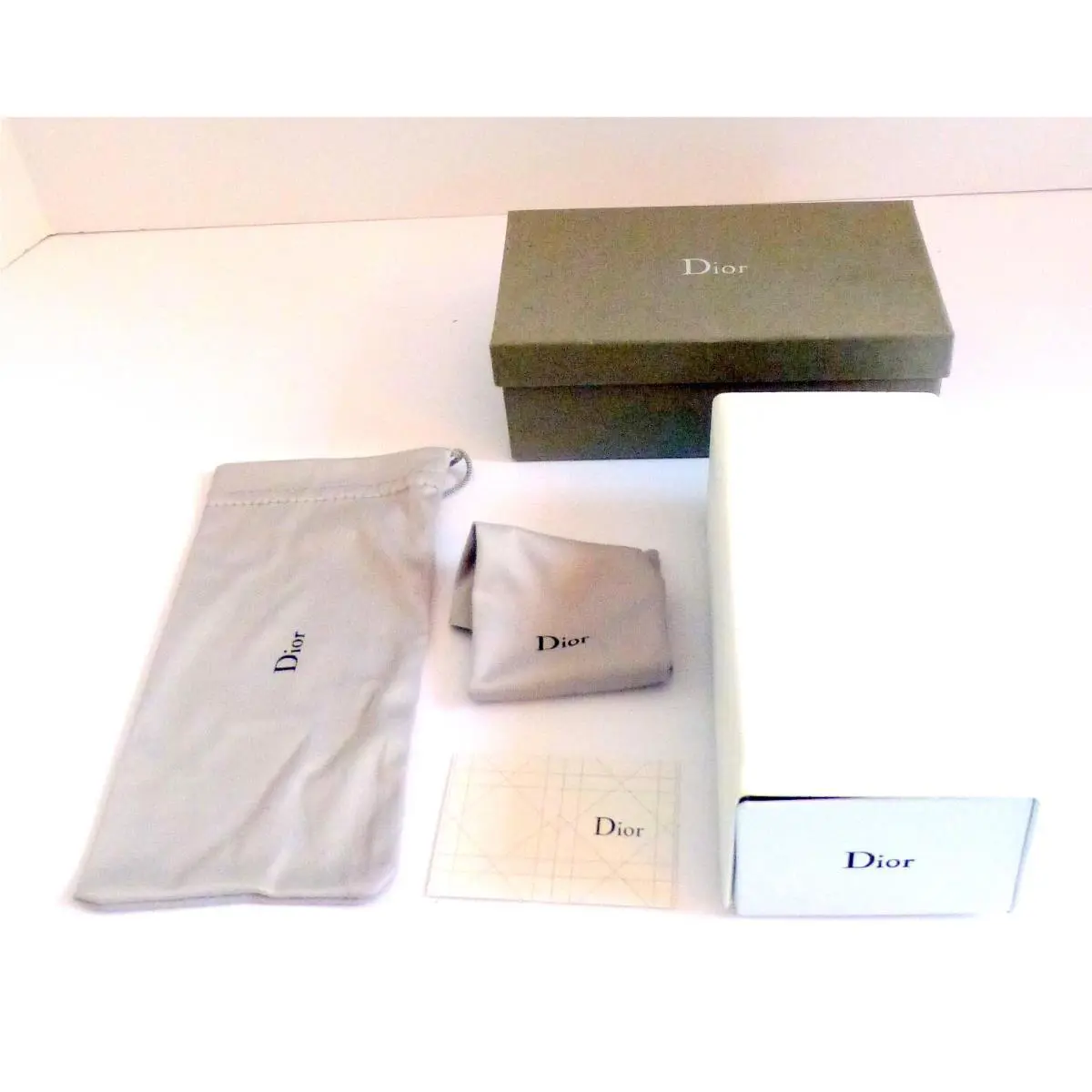 Sunglasses Glasses Case Hardcover with Pouch Cloth by Dior