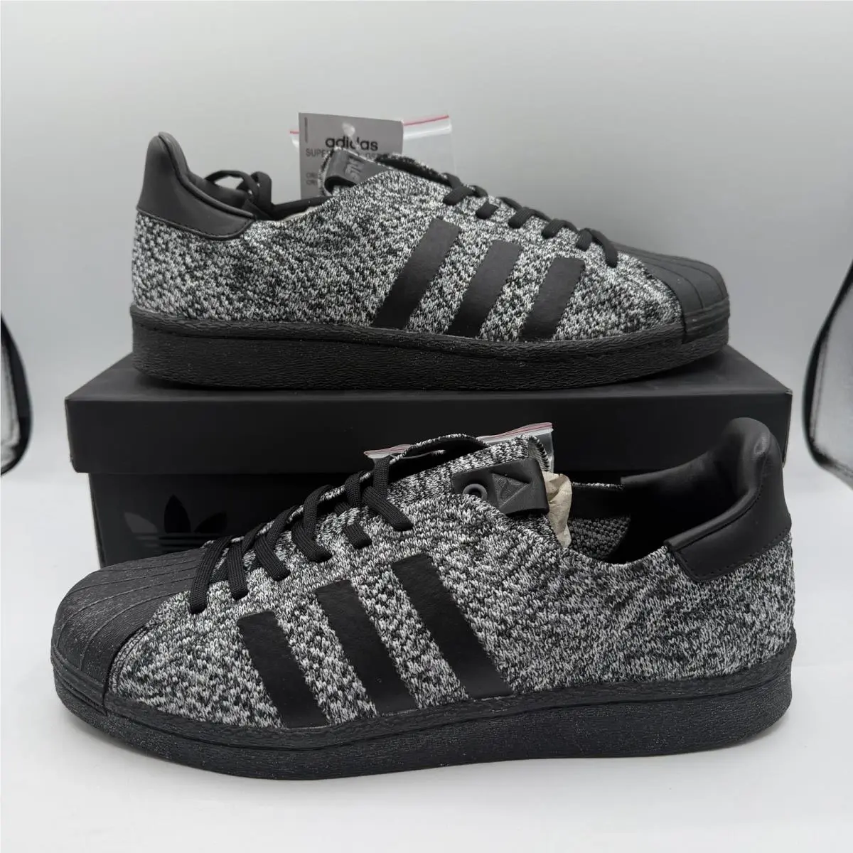Adidas Superstar Boost Sns X Social Status Shoes Mens Sz 10 White/black BY2912