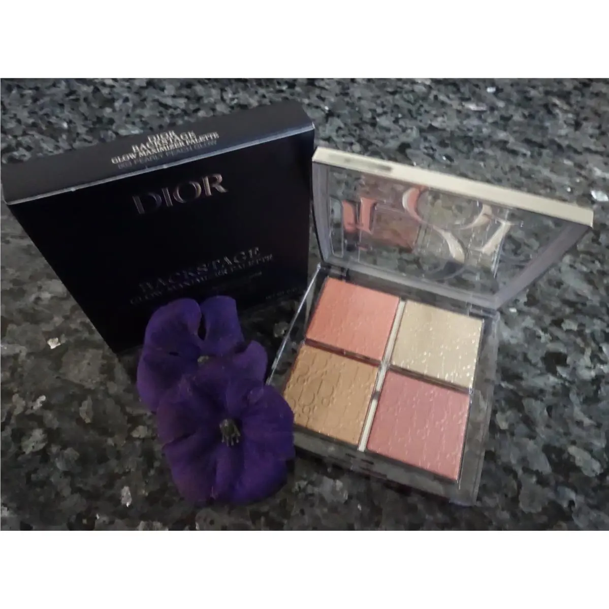 Dior Backstage Glow Maximizer Palette 003 Pearly Peach Glow