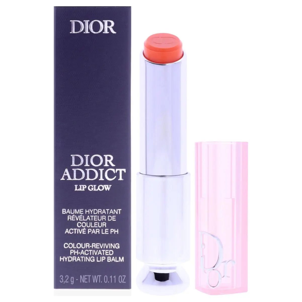 Addict Lip Glow - 004 Coral by Christian  For Women - 0.11 oz Lip Balm by Dior