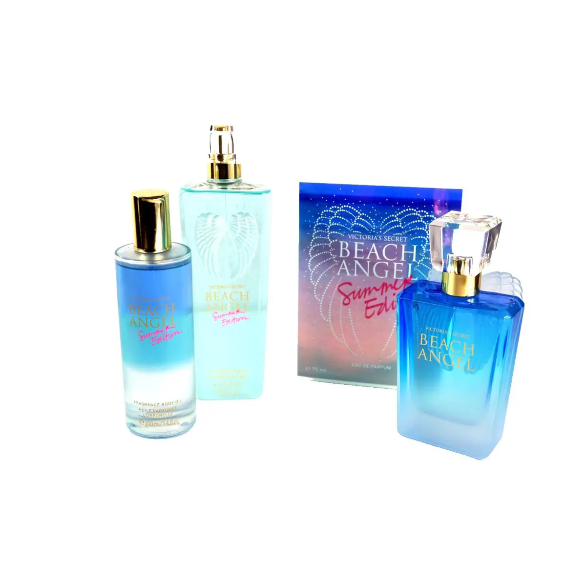 X3 Victoria`s Secret Beach Angel Perfume Summer Edition Parfum Mist Body Oil