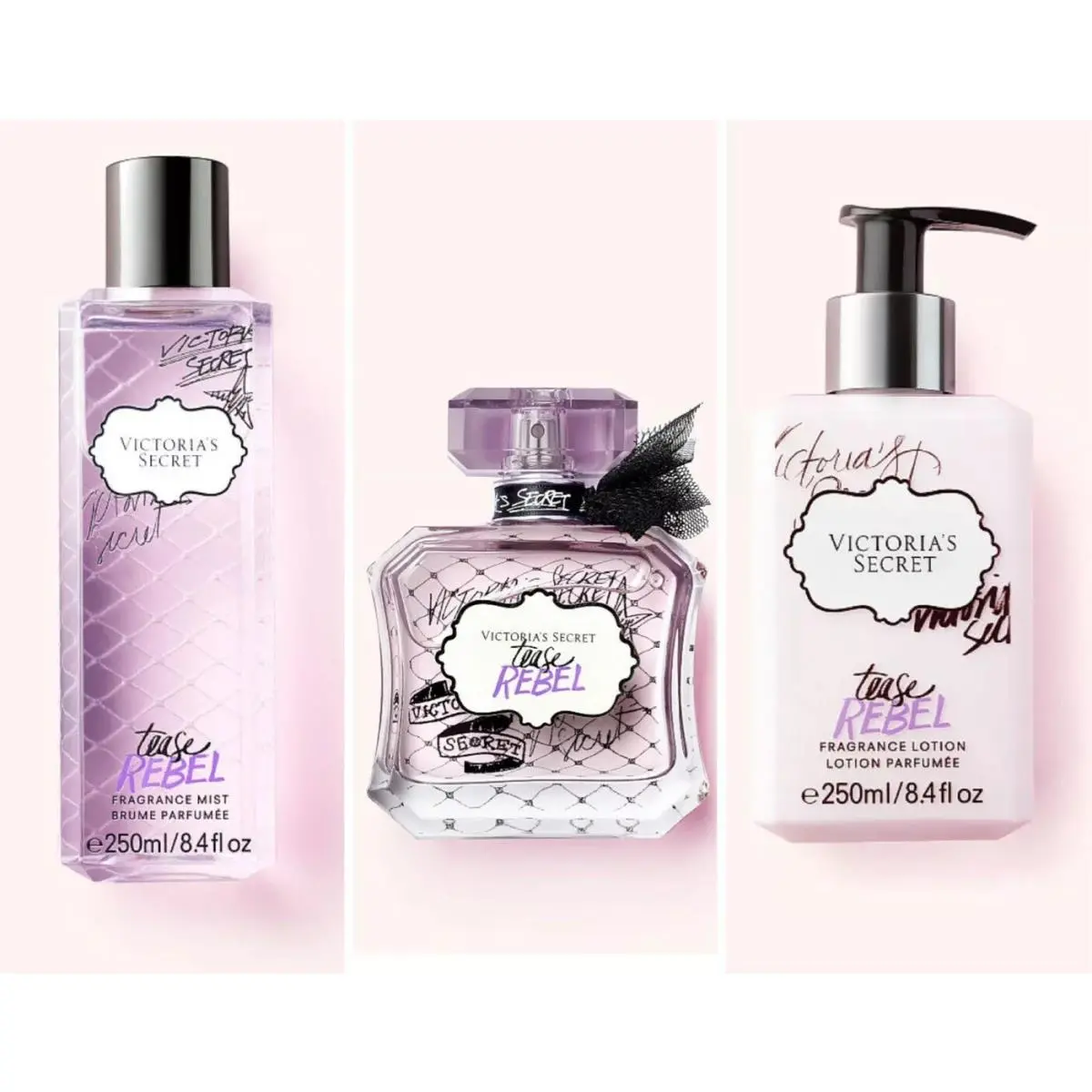 Victoria`s Secret Tease Rebel Eau de Parfum 1.7 Fl.oz. /fragrance Mist/ Lotion