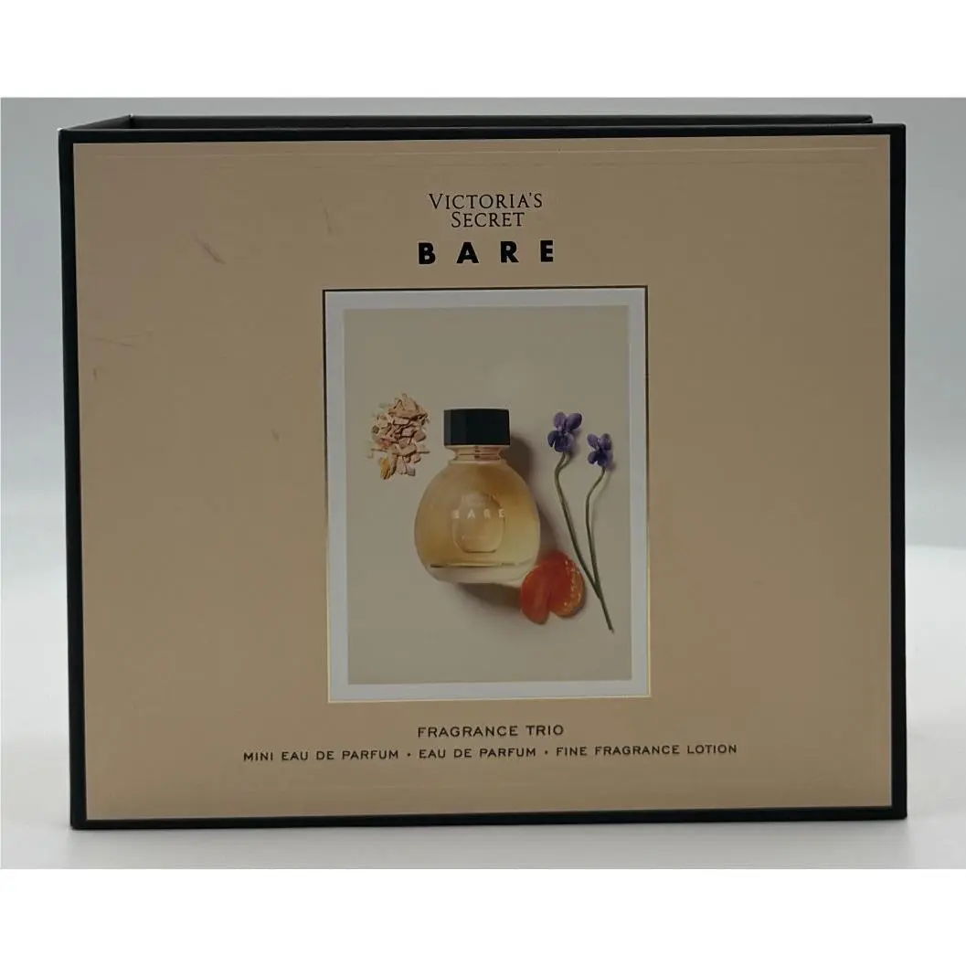 Victoria’s Secret Bare Fragrance Trio Eau Deparfum Lotion Set .25ml 1.7 Floz by Victoria's Secret