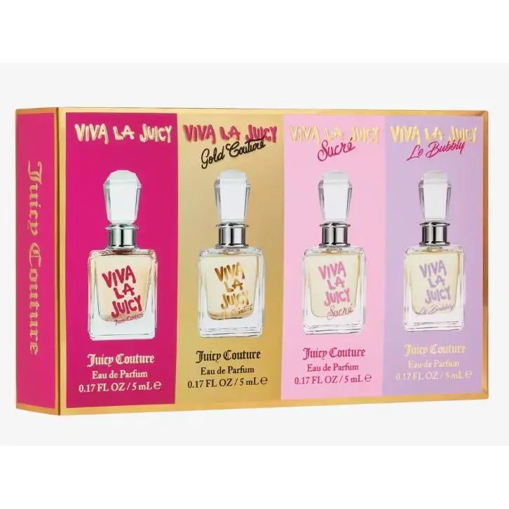 Juicy Couture Viva La Juicy Eau de Parfum 4-Piece Discovery Gift Set 0.17 oz