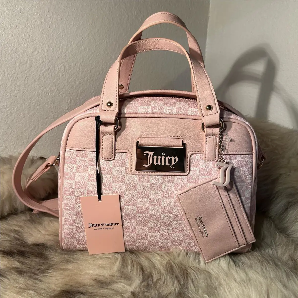 Juicy Couture Miss Juicy Satchel / Crossbody - Pink Diamond