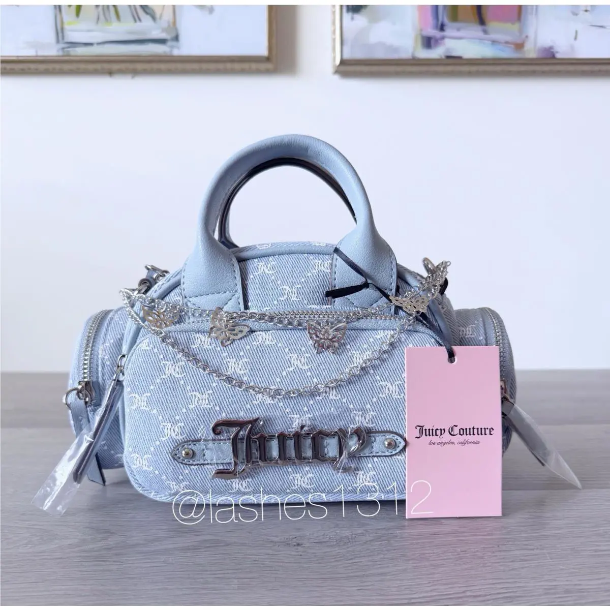 Juicy Couture Bag Shopaholic Crossbody - Blue Denim