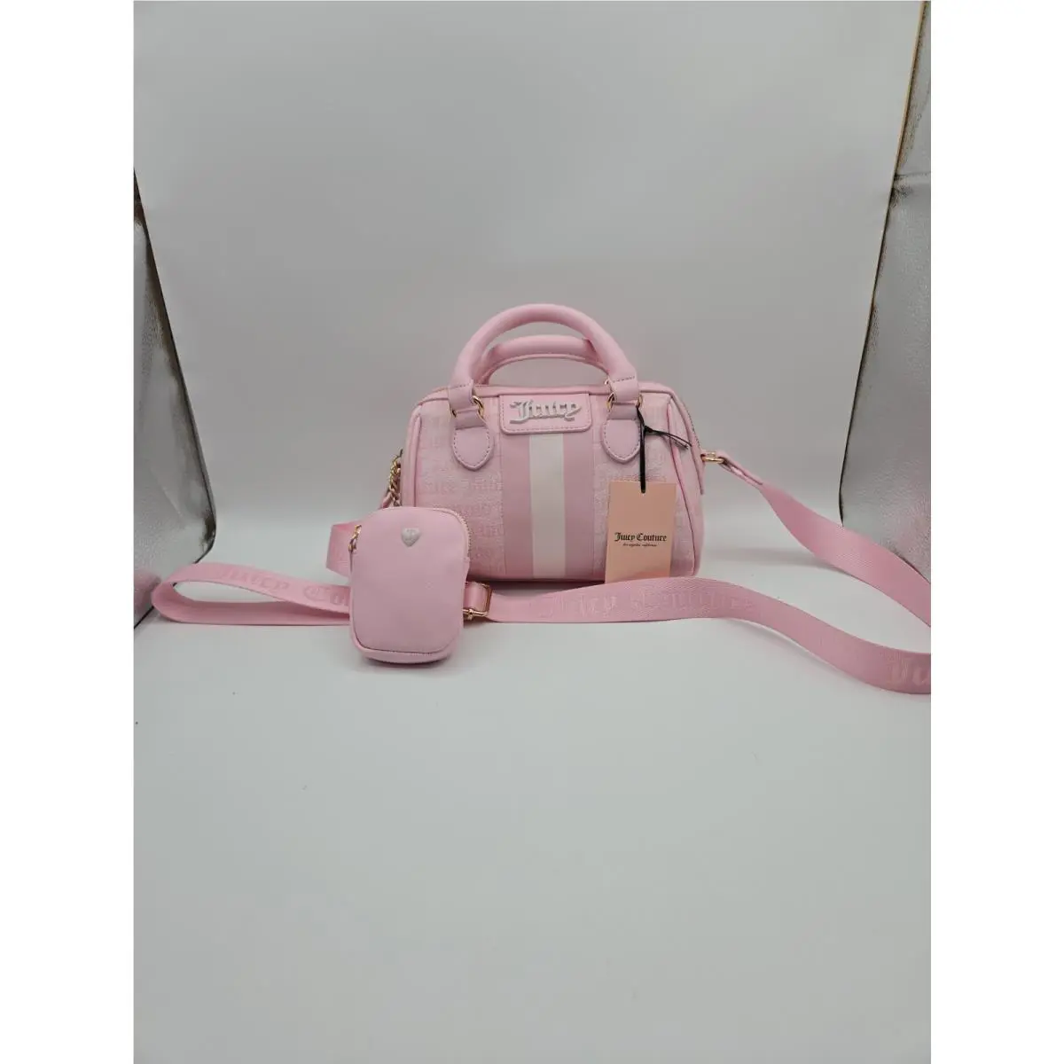 Juicy Couture Small Satchel Crossbody Bag Card Case/ State Of My Heart