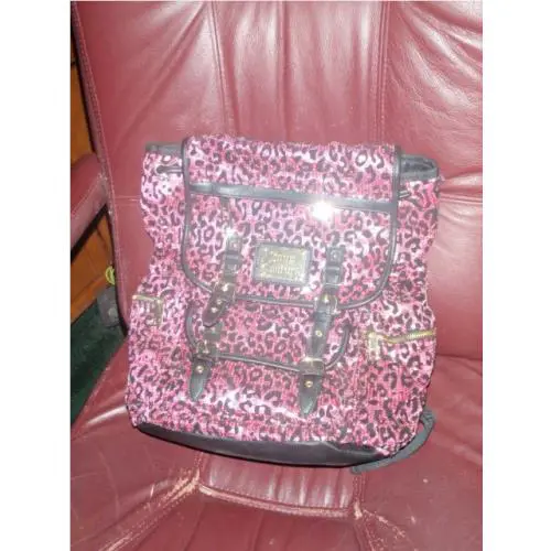 Juicy Couture Sequin Backpack Pink Black W/tags Retails