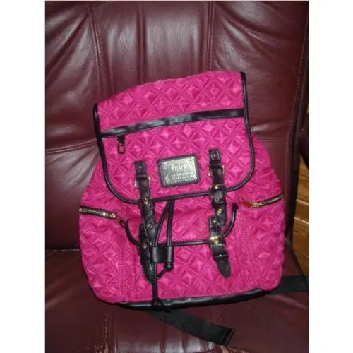 Juicy Couture Pink/black Backpack W/tags Retails