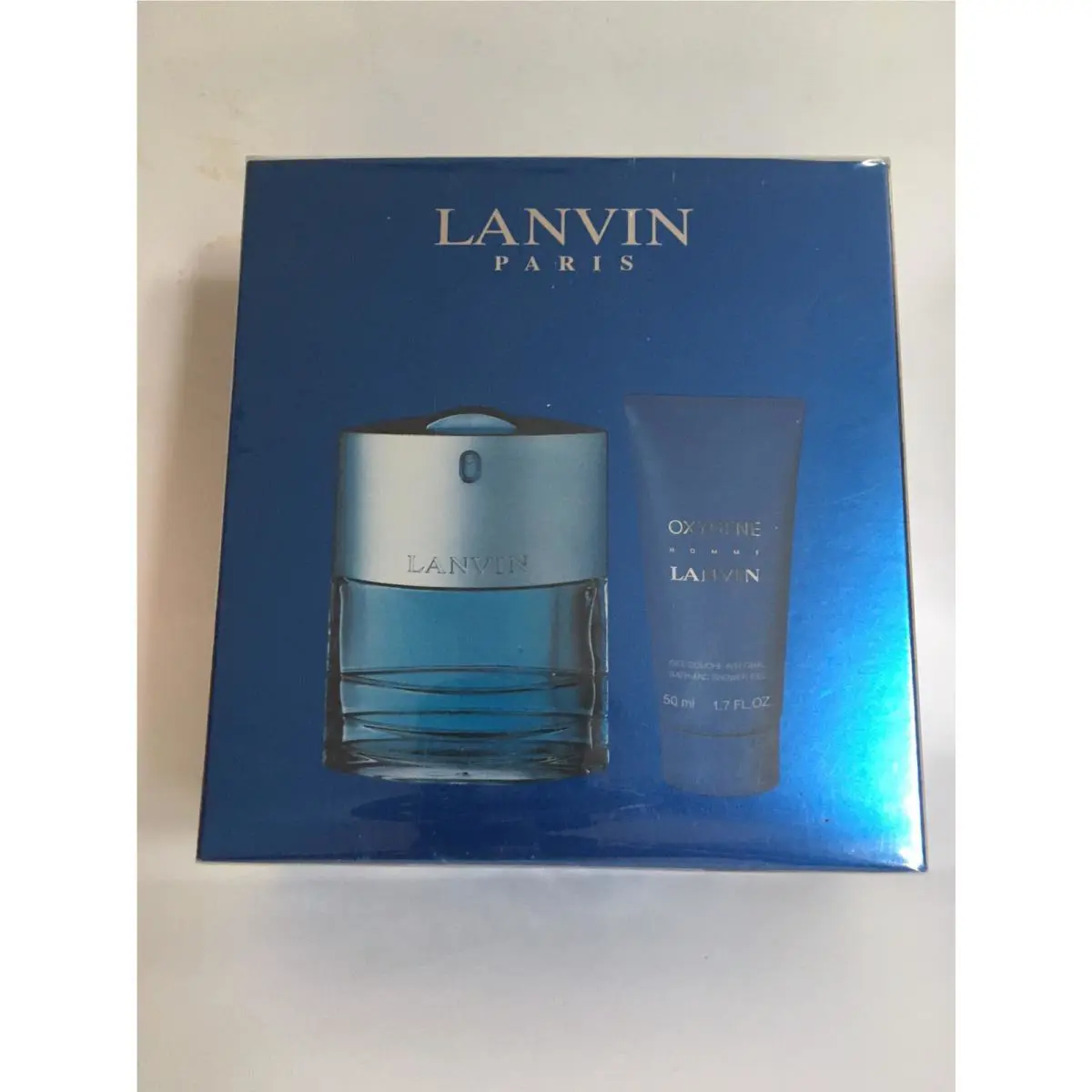Lanvin Oxygene Travel Duo 1.7oz Edt Spray+1.7oz S.gel Men 100%AUTHENTIC