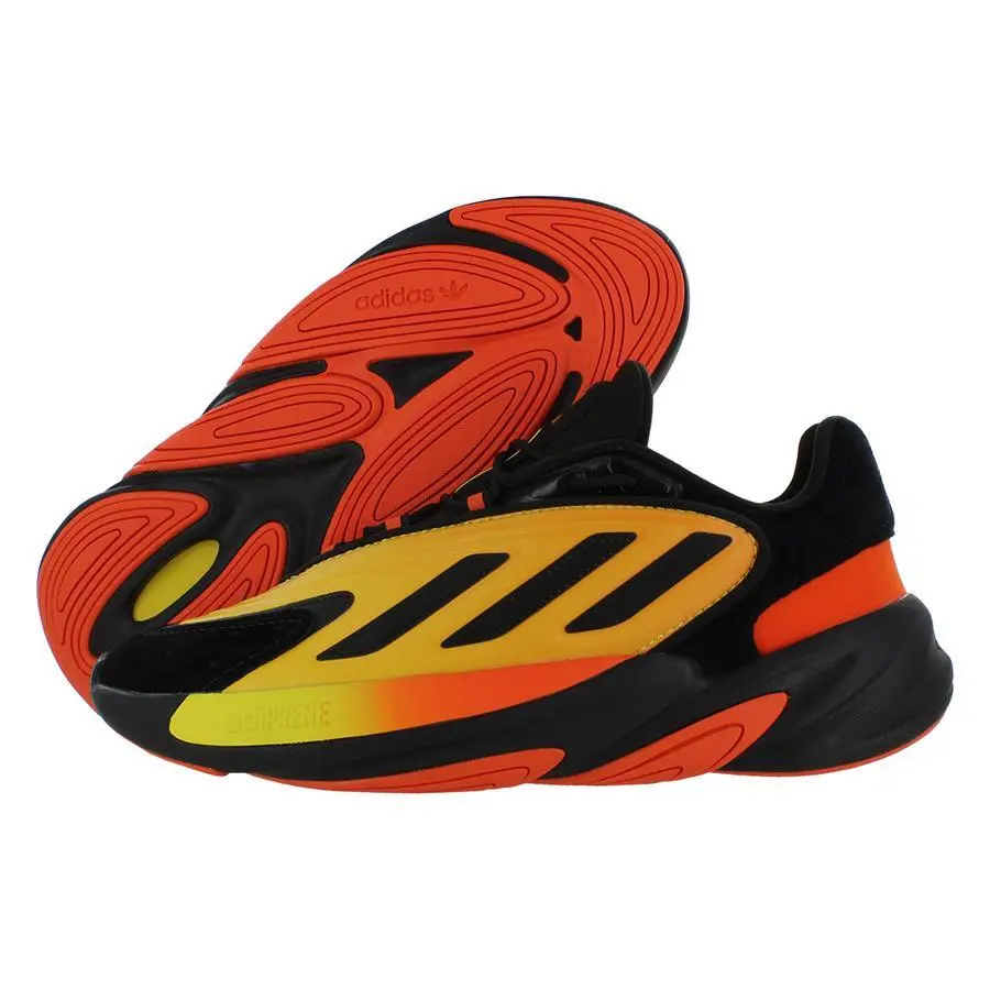 Adidas Ozelia Mens Shoes - Core Black/Core Black/Semi Impact Orange, Main: Black