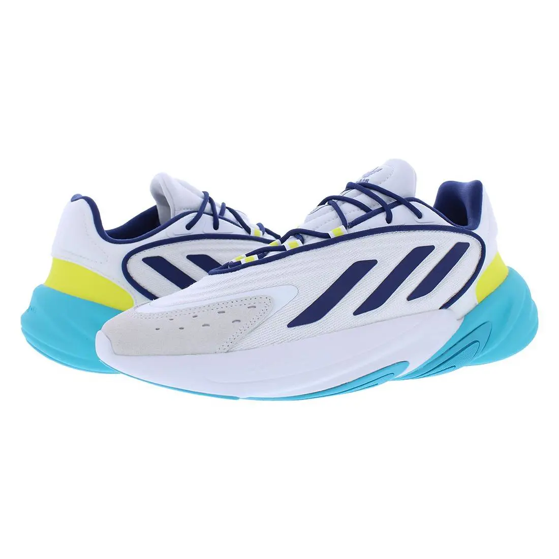 Adidas shoes - Footwear White/Dark Blue/Lucid Cyan 4
