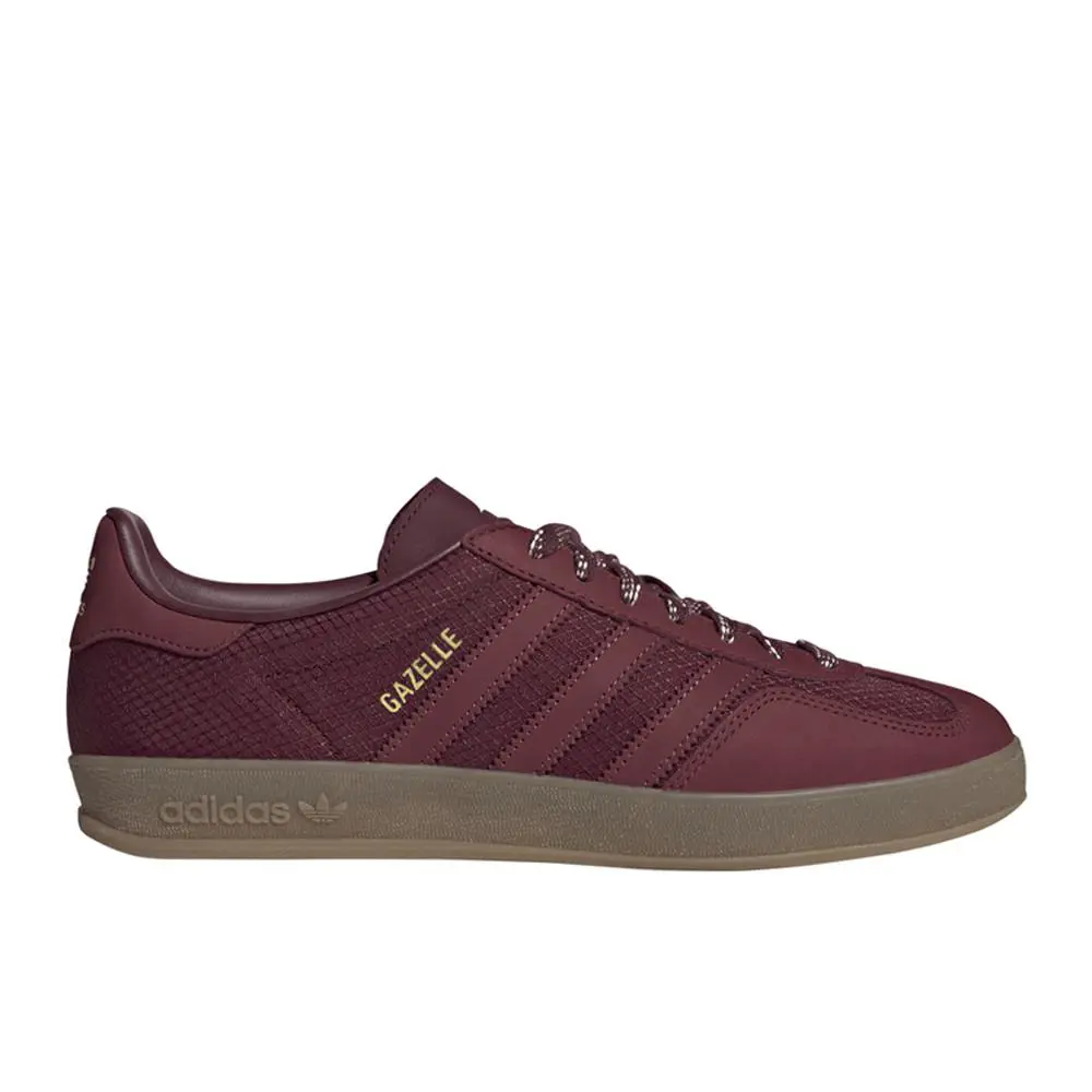 Adidas Gazelle Indoor Lace Up Mens Red Sneakers Casual Shoes JQ8395