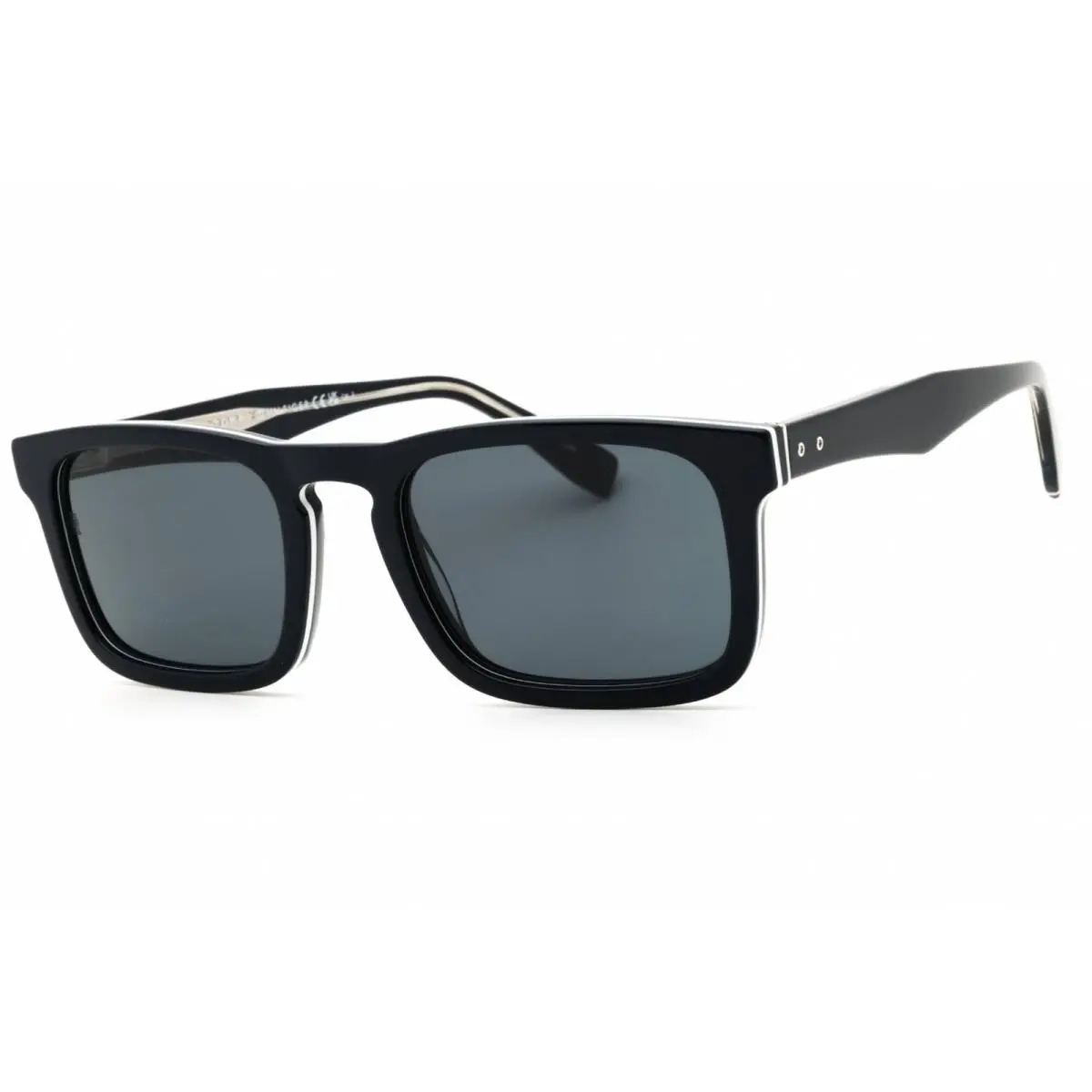 Men`s Sunglasses Dark Blue Rectangular Frame TH 2068/S 0PJP IR by Tommy Hilfiger