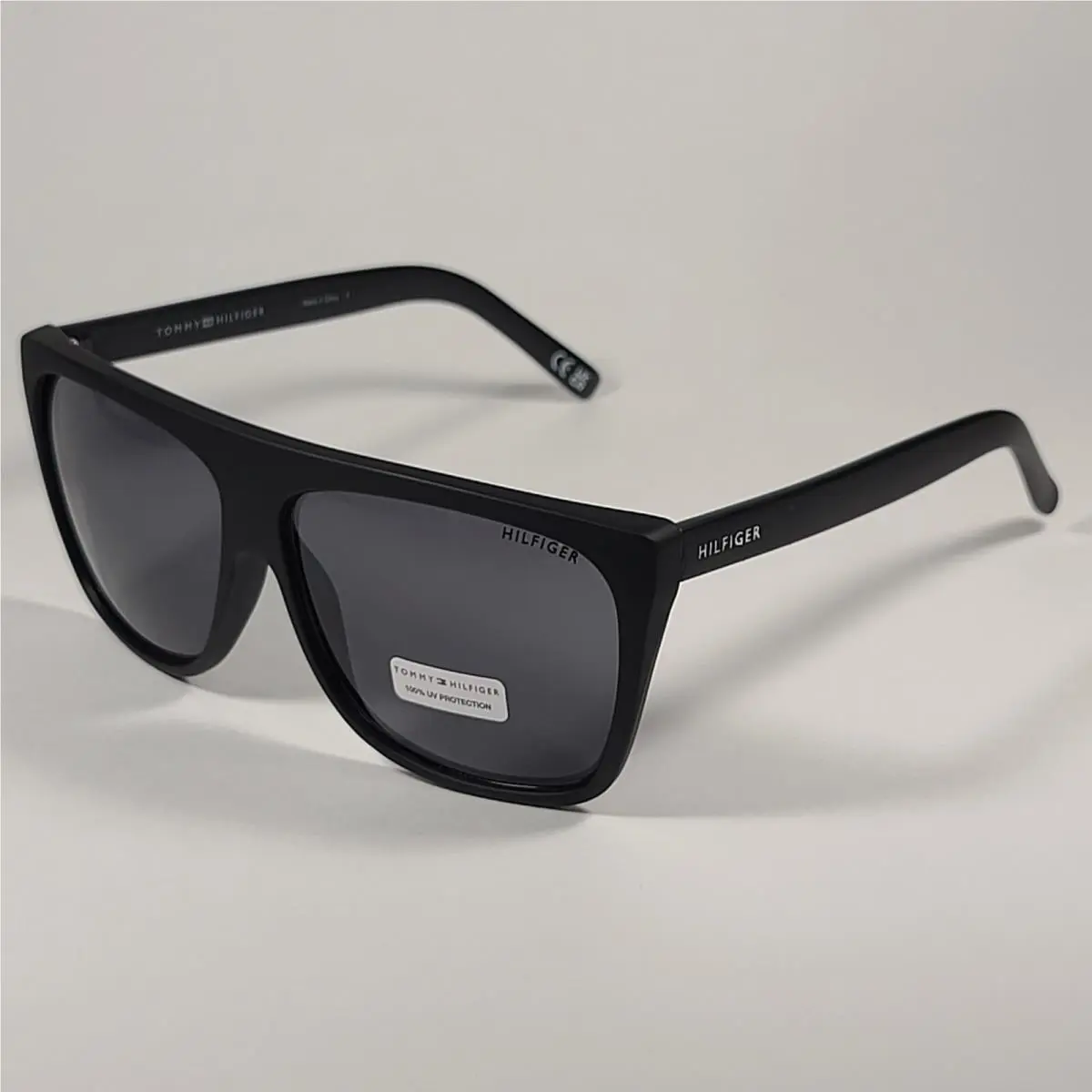 Tommy Hilfiger Mickey` MP OM599 Square Sunglasses Matte Black Frame Gray Lens