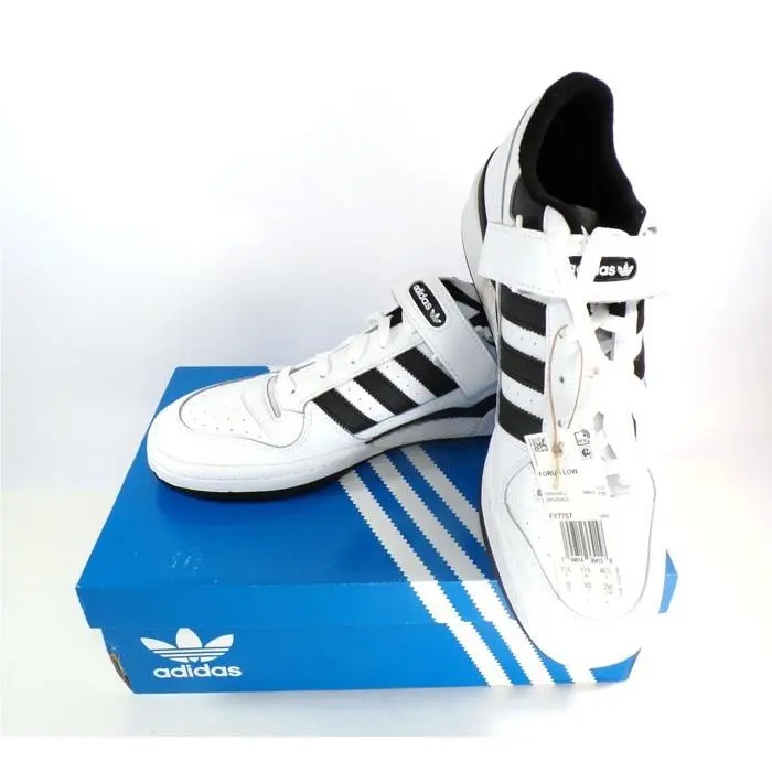 Adidas Forum Low Originals White/black Men`s Sneakers Size 12 FY7757