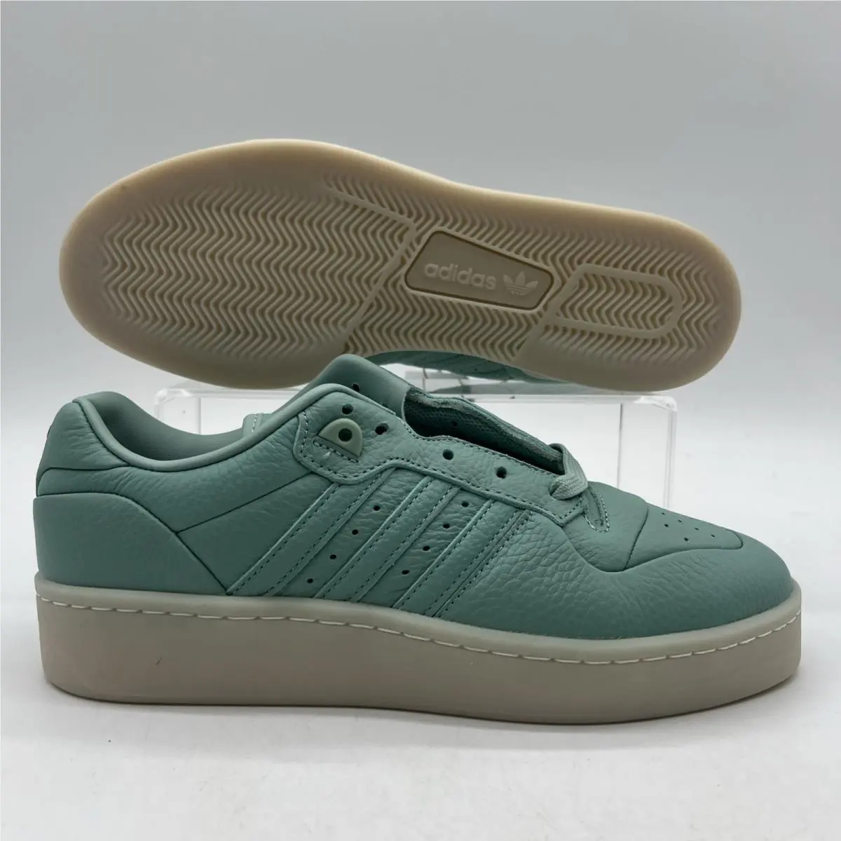 Mens Size 11.5 Adidas Rivalry Lux Low Green White Sneakers IF7185
