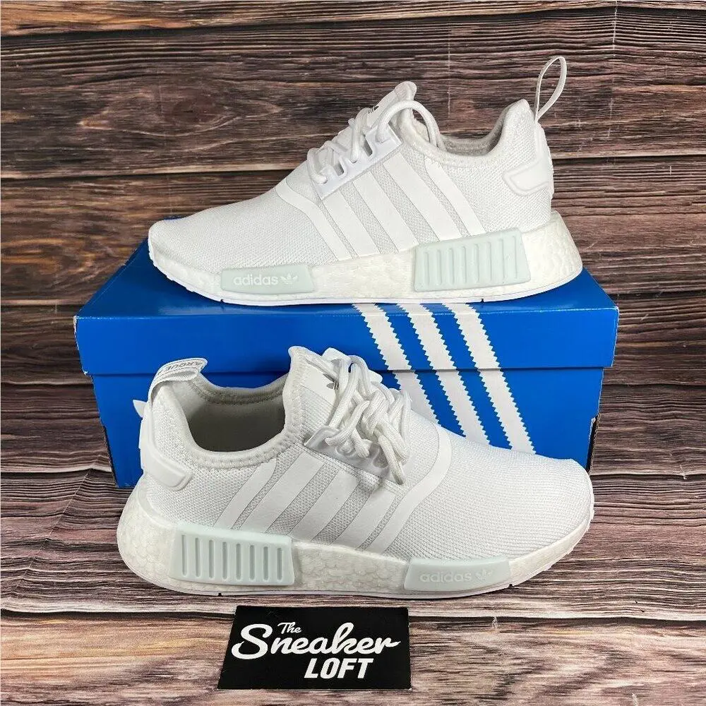Adidas Nmd R1 Primeblue Clout White Athletic Shoes Size 6