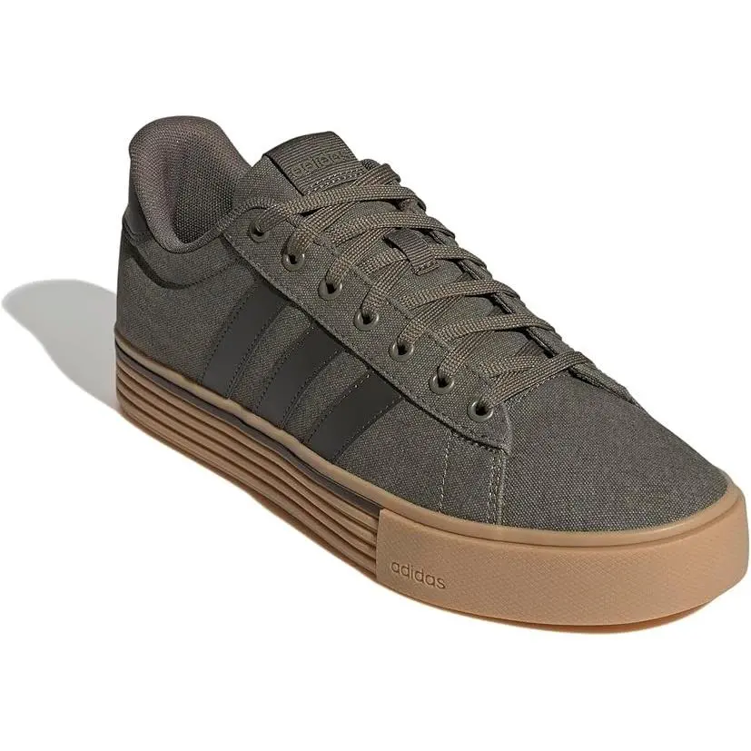 Adidas Daily 4.0 Men’s Sneakers Size 11.5 Olive Strata Gum Sole Casual Shoes