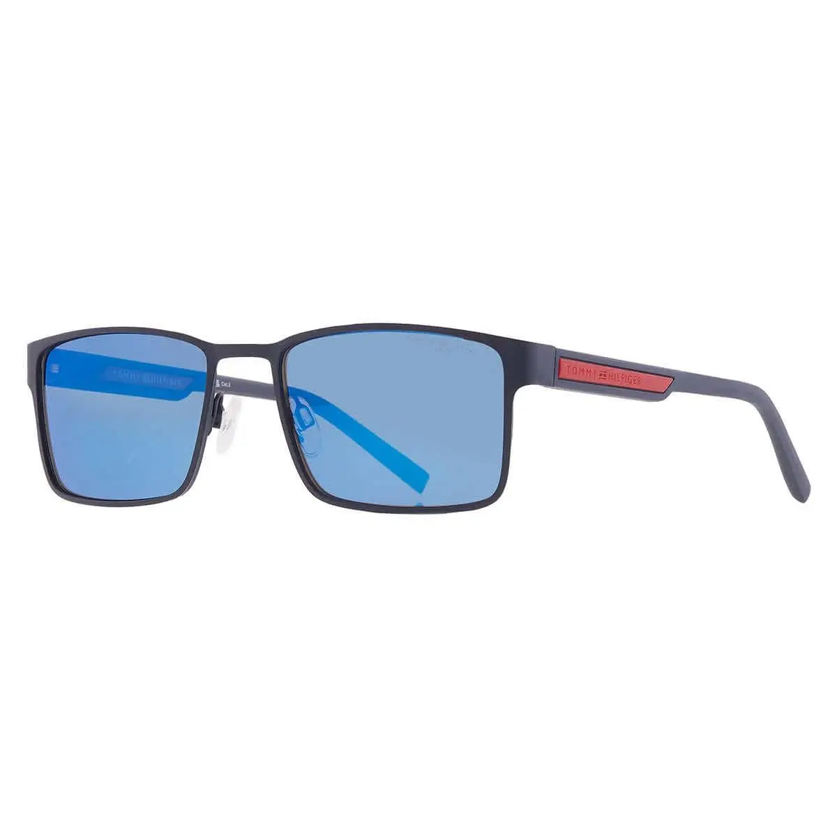 Tommy Hilfiger Blue Multilayer Rectangular Men`s Sunglasses TH 2087/S 0FLL/VI 57