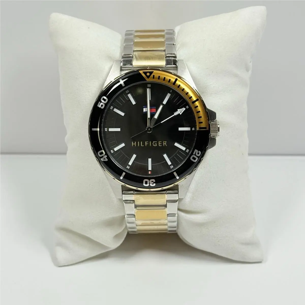 Tommy Hilfiger Logan 1792013 Black Dial Two Tone Bracelet Men’s Watch