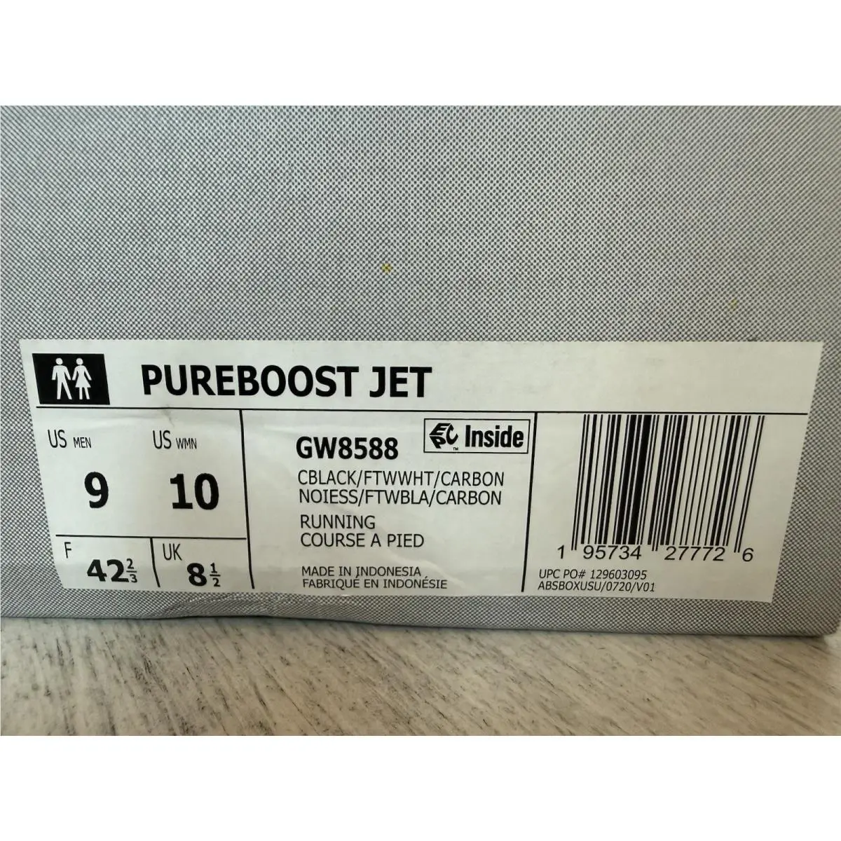 Adidas shoes - Pureboost Jet - Pureboost Jet - GW8588 - Black & White (UPC: 0195734277726) 8