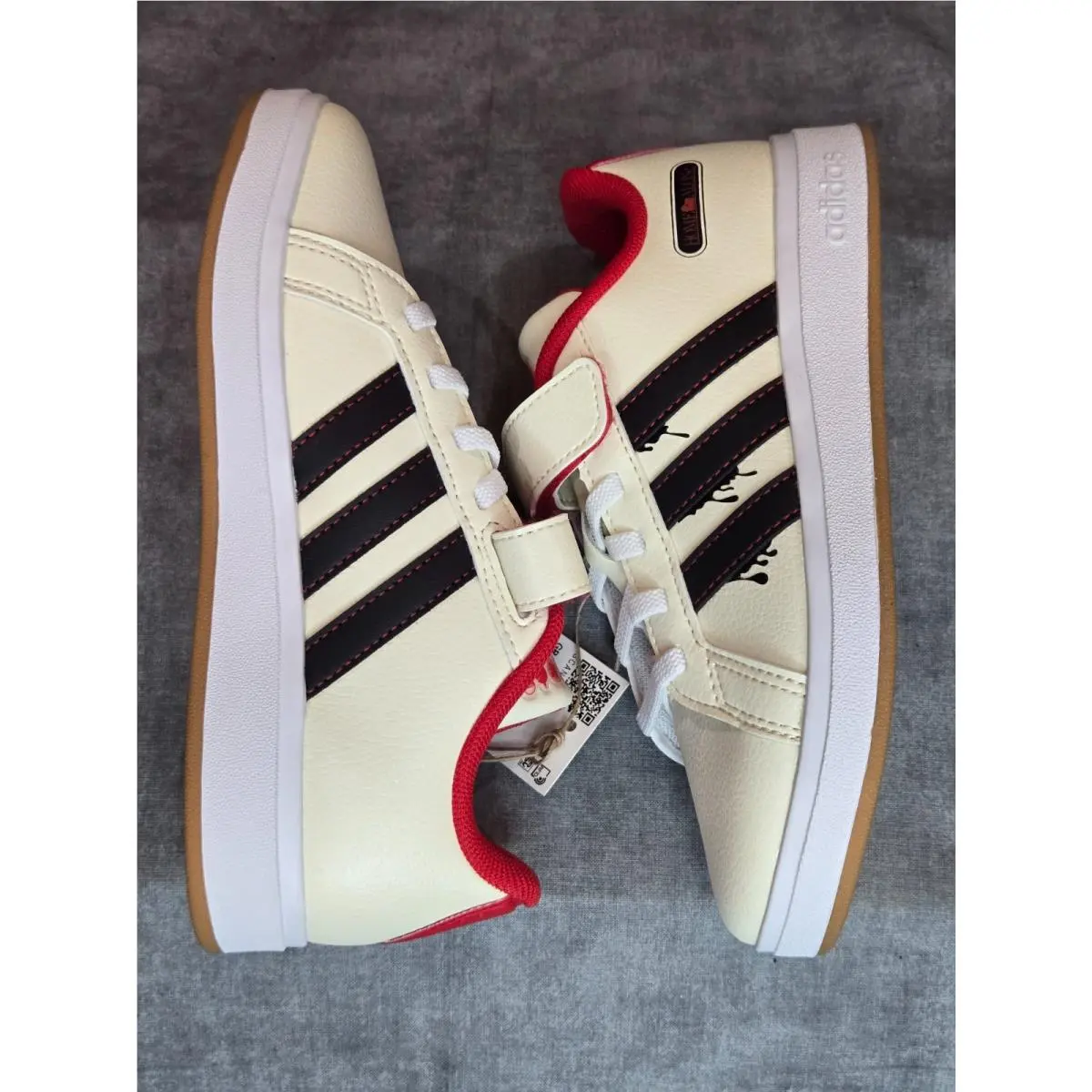 Adidas shoes - adidas Grand Court - Grand Court - JR5622 - White/Blk/Red 5