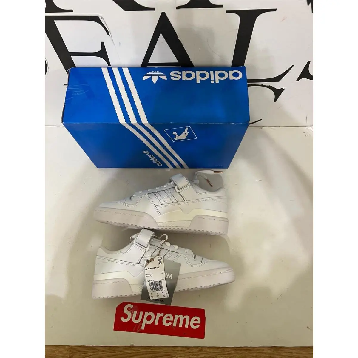 Adidas shoes - adidas Forum Low - Forum Low - HQ7105 - Cloud White/Cloud White/Rose Gold Metallic 0