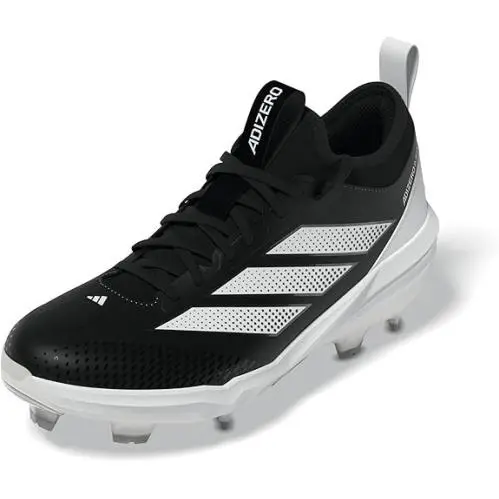 Adidas Adizero Impact 2.0 Mens Baseball Cleats Tpu Speed Traction Black Size 10 - White