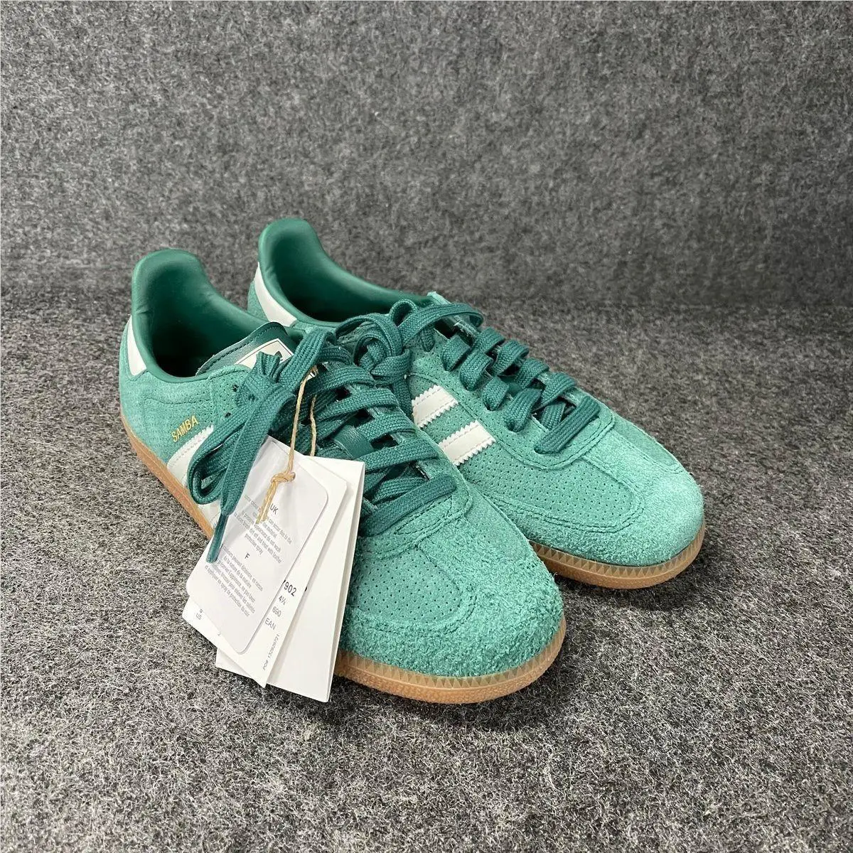 Adidas Samba OG Casual Shoes Men`s Size 5 Green/white HP7902
