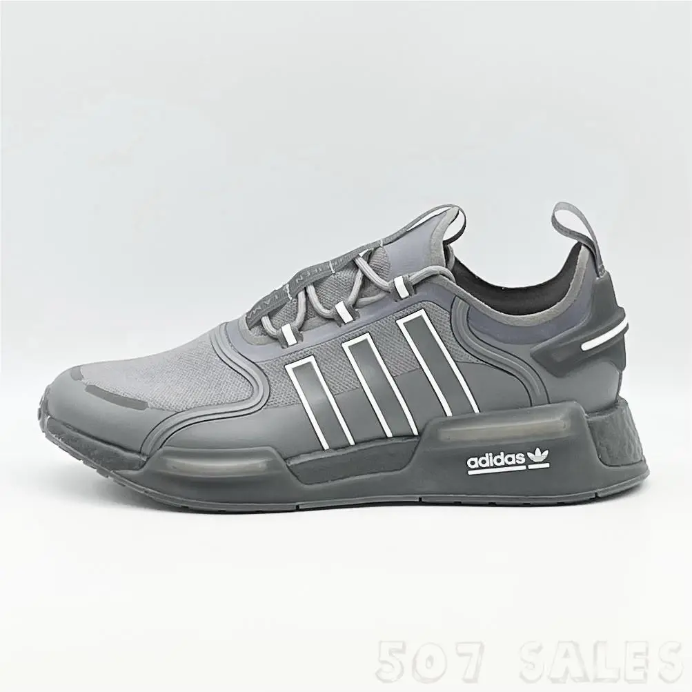Adidas Nmd V3 Men`s Running Sneakers Grey / White HQ6636 - Size 12.5 - Gray