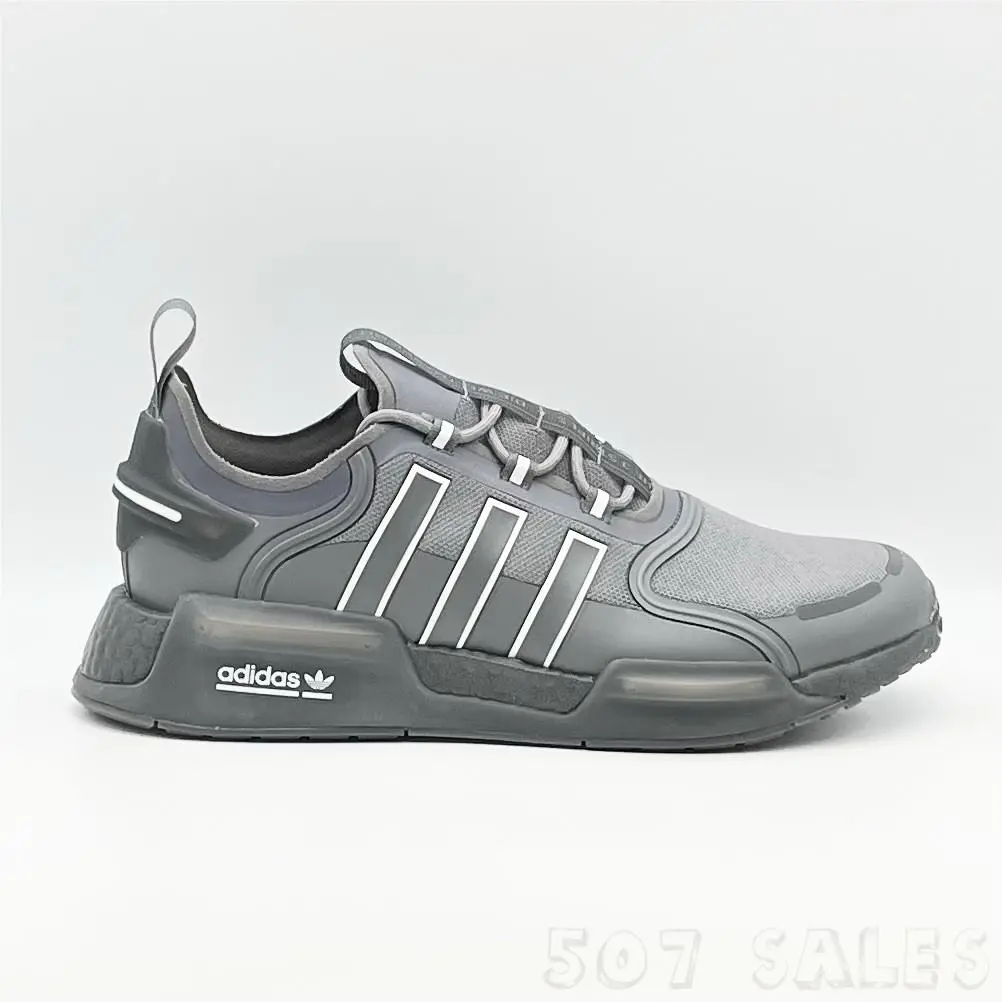 Adidas Nmd V3 Men`s Running Sneakers Grey / White HQ6636 - Size 7.5 - Gray