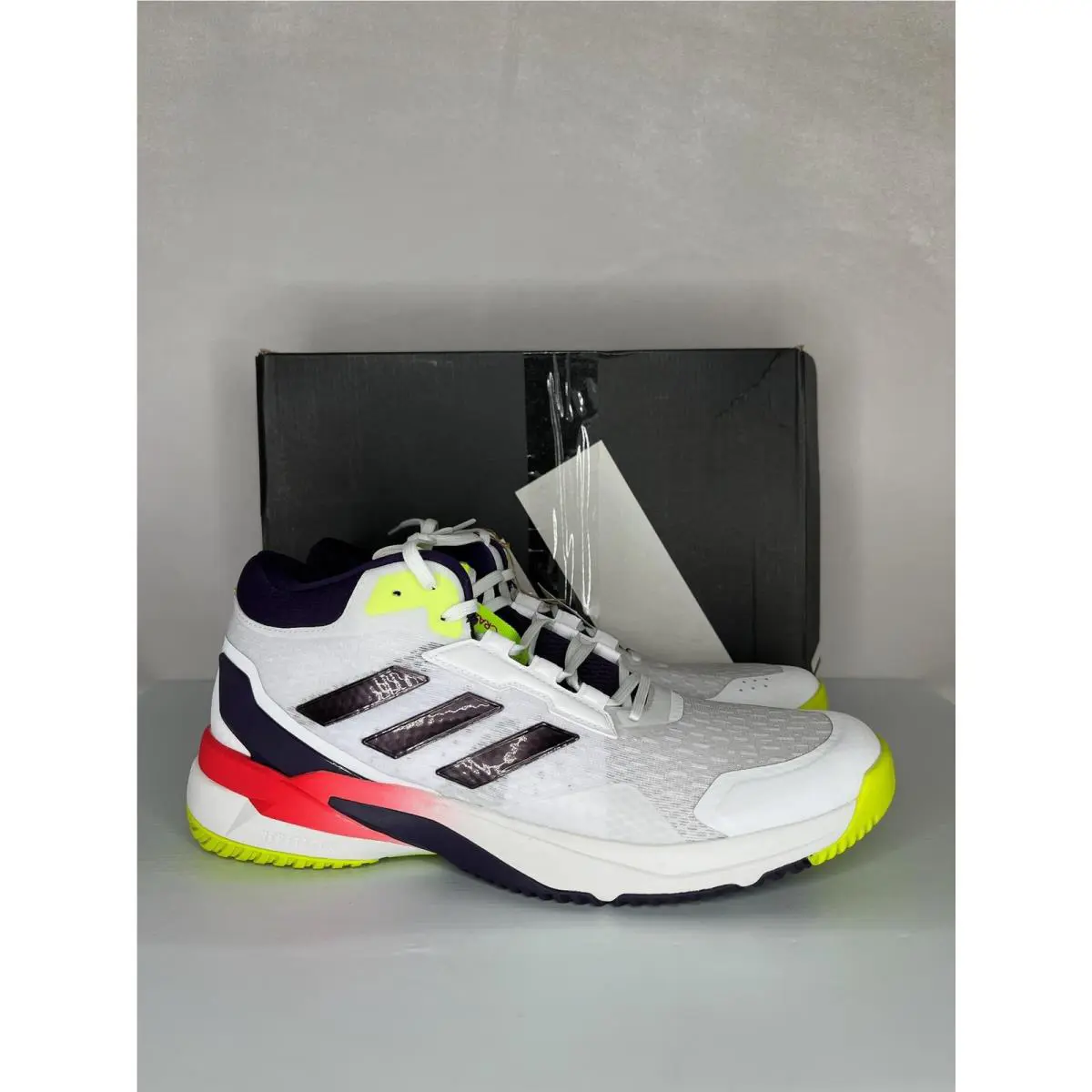 Adidas Crazyflight 6 Mid Men’s 12 White Volleyball Shoes HP7037