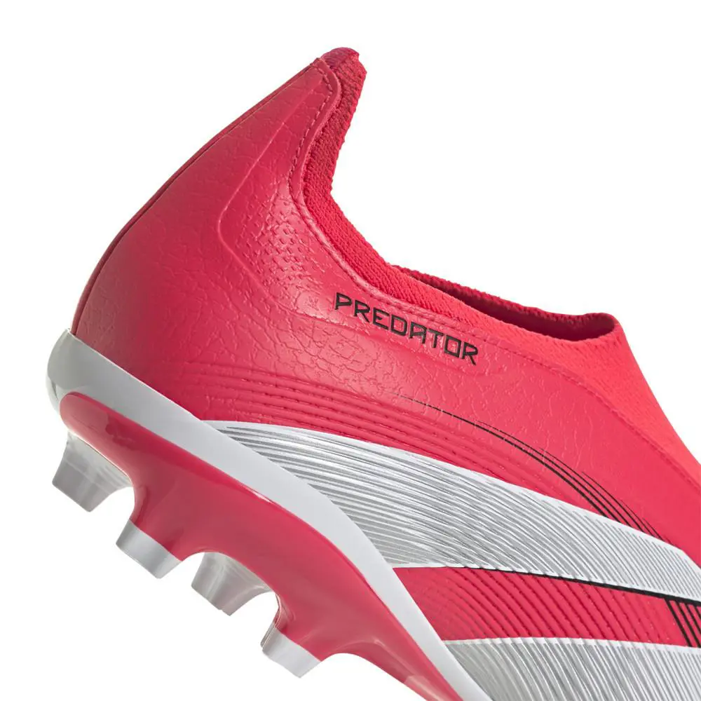 Adidas shoes - adidas Predator League Laceless Firm GroundMultiGround Soccer Cle - ID3859 - Red, White (UPC: 197615443541) 5