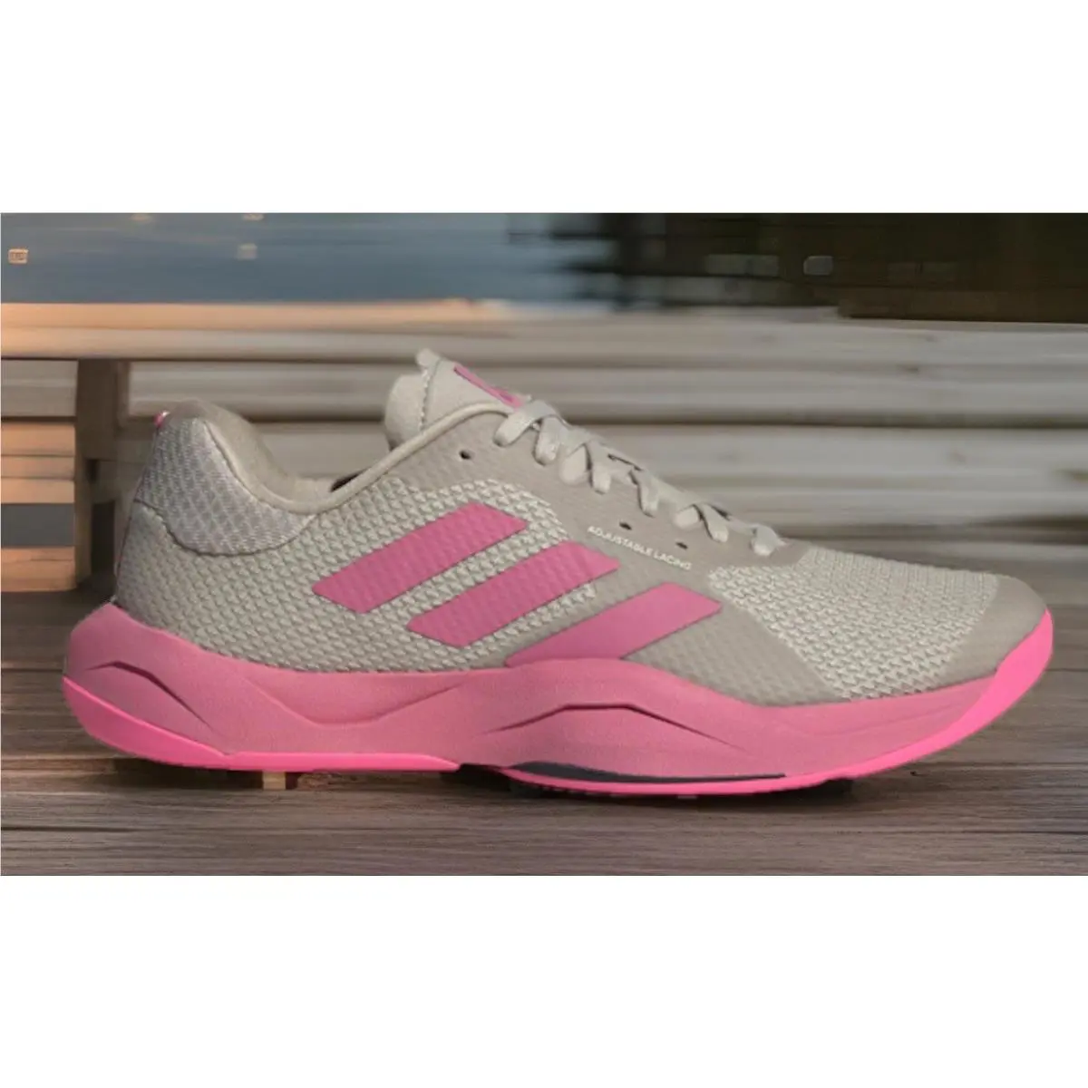 Adidas Rapidmove Trainer W HP3293 Women`s Sneakers Wonder Beige Pink Knit 8