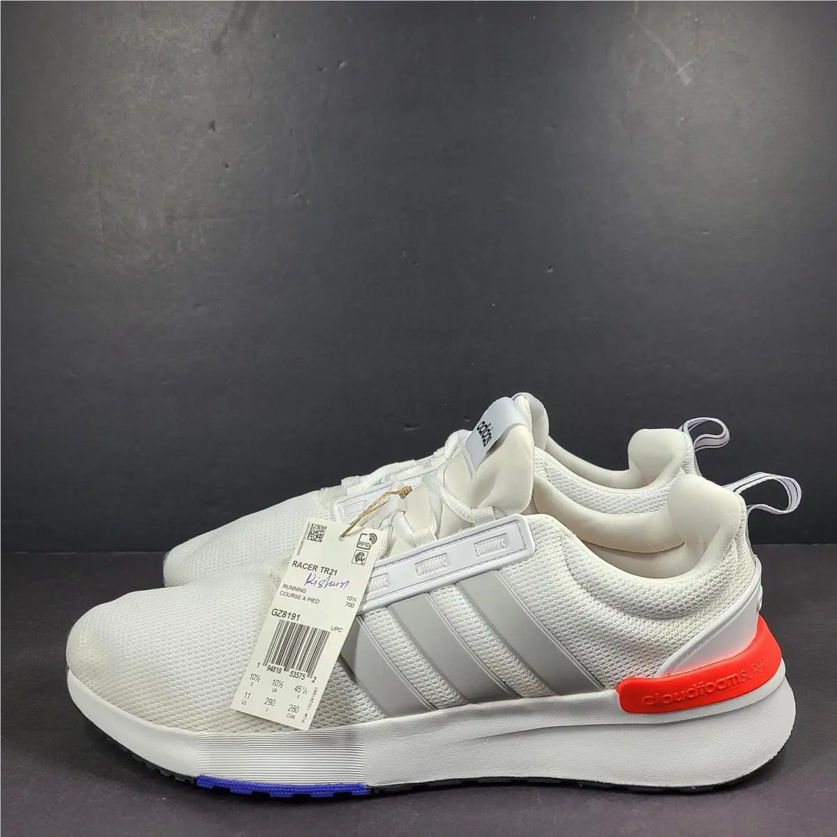 Adidas Cloudfoam Super Racer TR21 Shoes GZ8191 Low Top White Sz 11