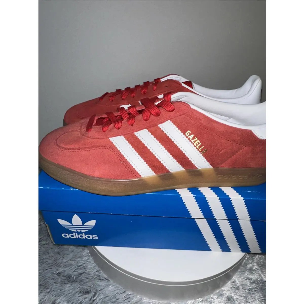 Adidas shoes - adidas Originals Gazelle - Originals Gazelle - Scarlet/White/Gum (UPC: 197609581679) 5