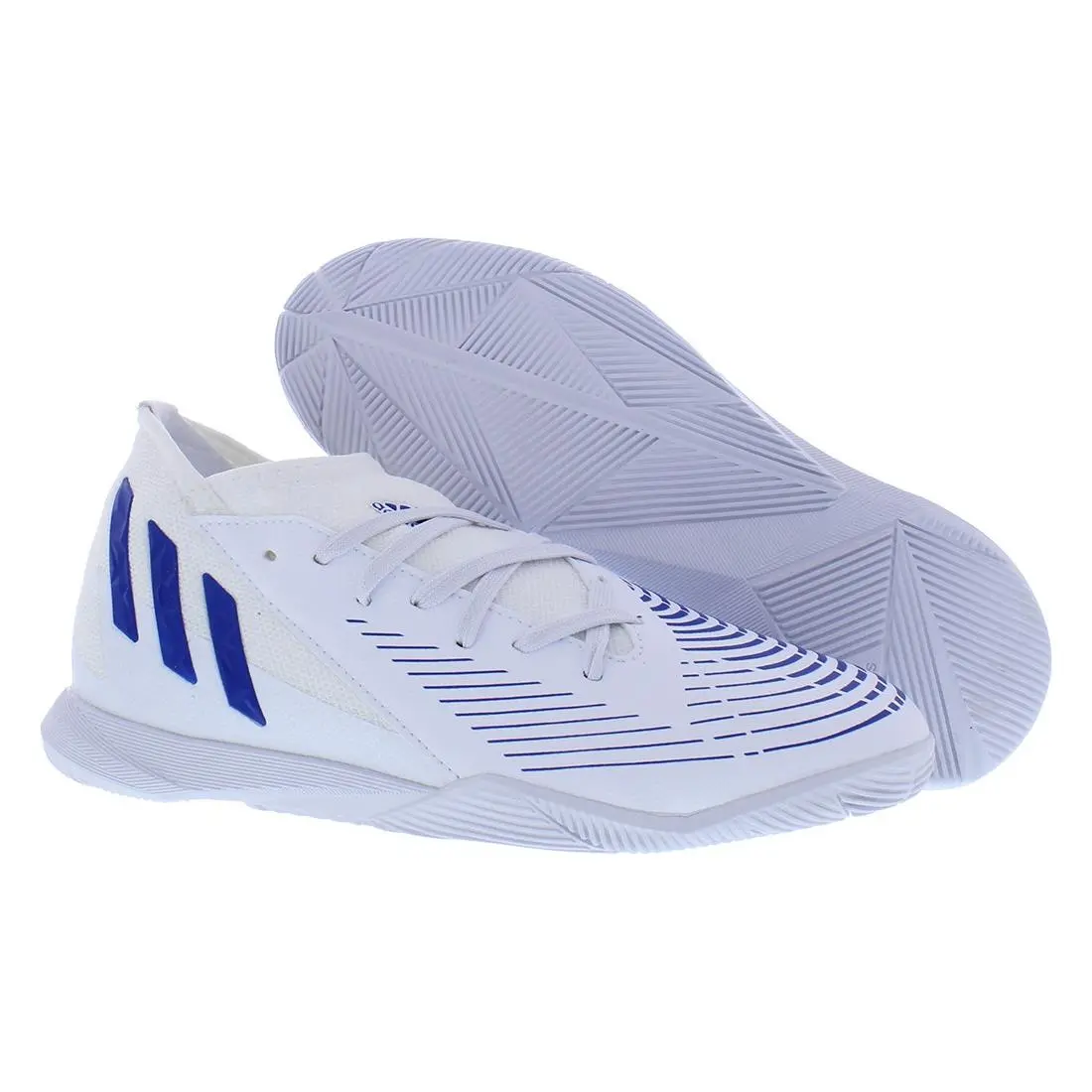 Adidas Predator Edge.3 IN GS Boys Shoes Size 12 Color: White/blue