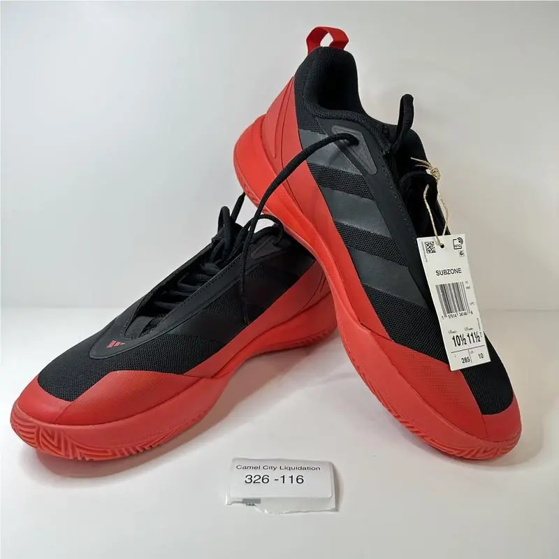Adidas Subzone Men`s Basketball Shoes Size 10.5 Black Red IH8555