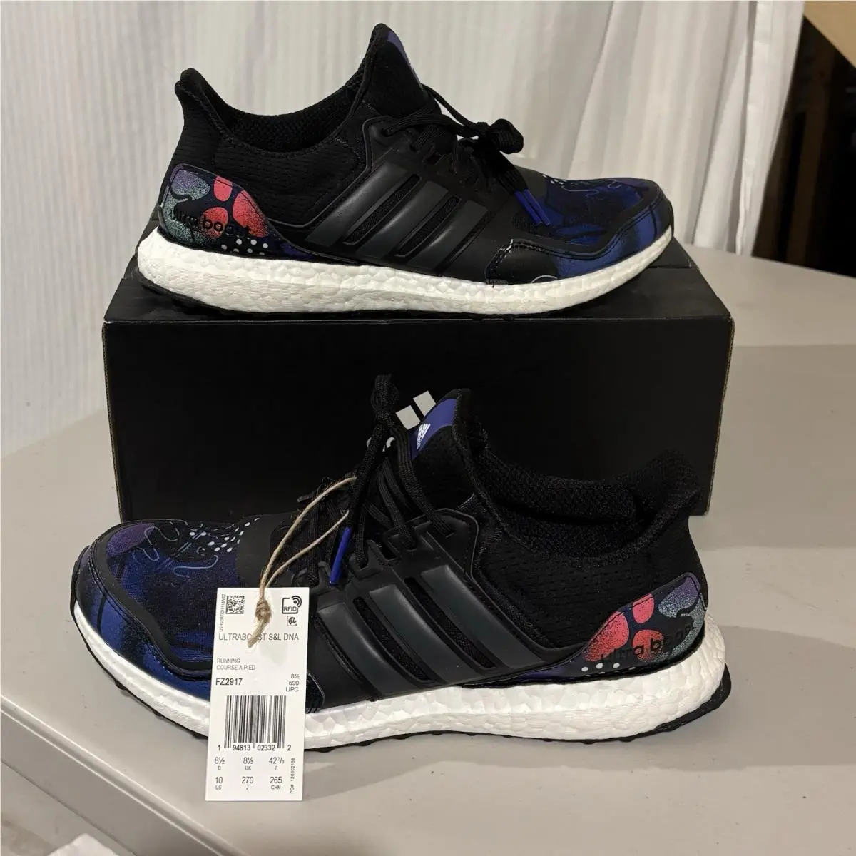 Adidas Ultraboost S L Dna Womens Size 10 Shoes Black Night Flash Running