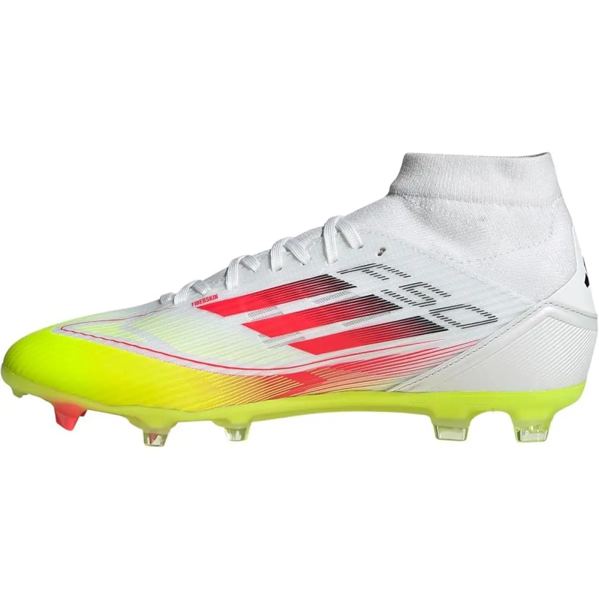 Adidas Women`s F50 League Mid Top Firm White/lucid Red/solar Yellow 6.5 US