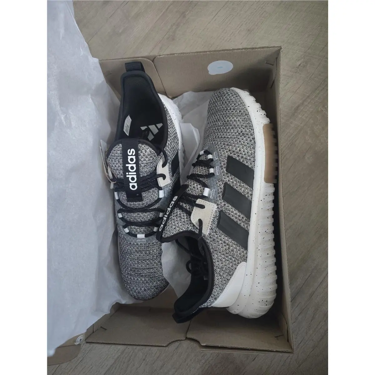 Size 10.5- Adidas Mens Kaptir 4.0 Wide Shoes JR8482