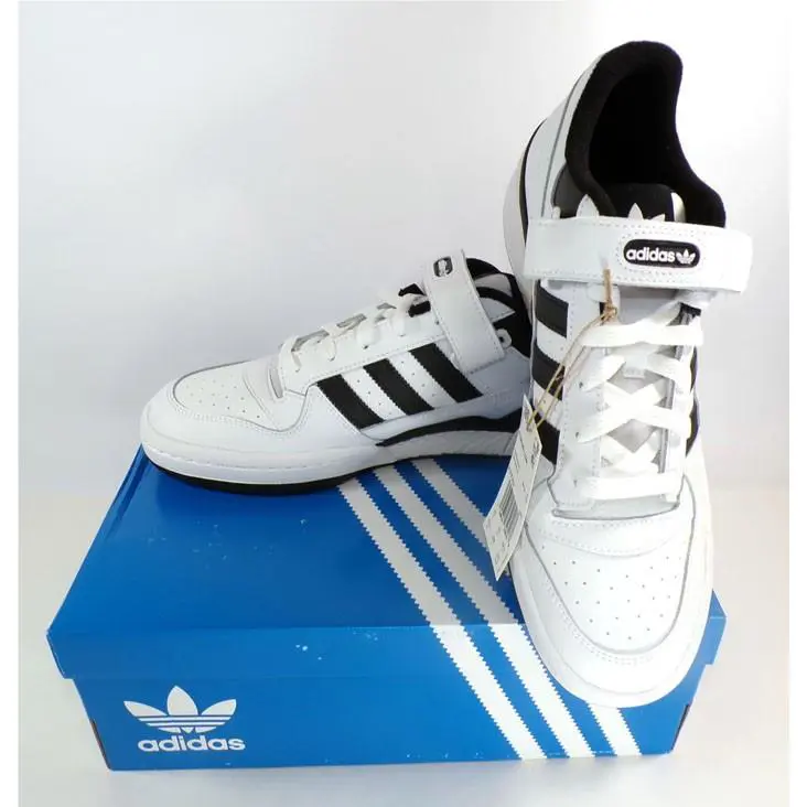 Adidas Forum Low Originals White/black Men`s Sneakers Size 10.5 FY7757