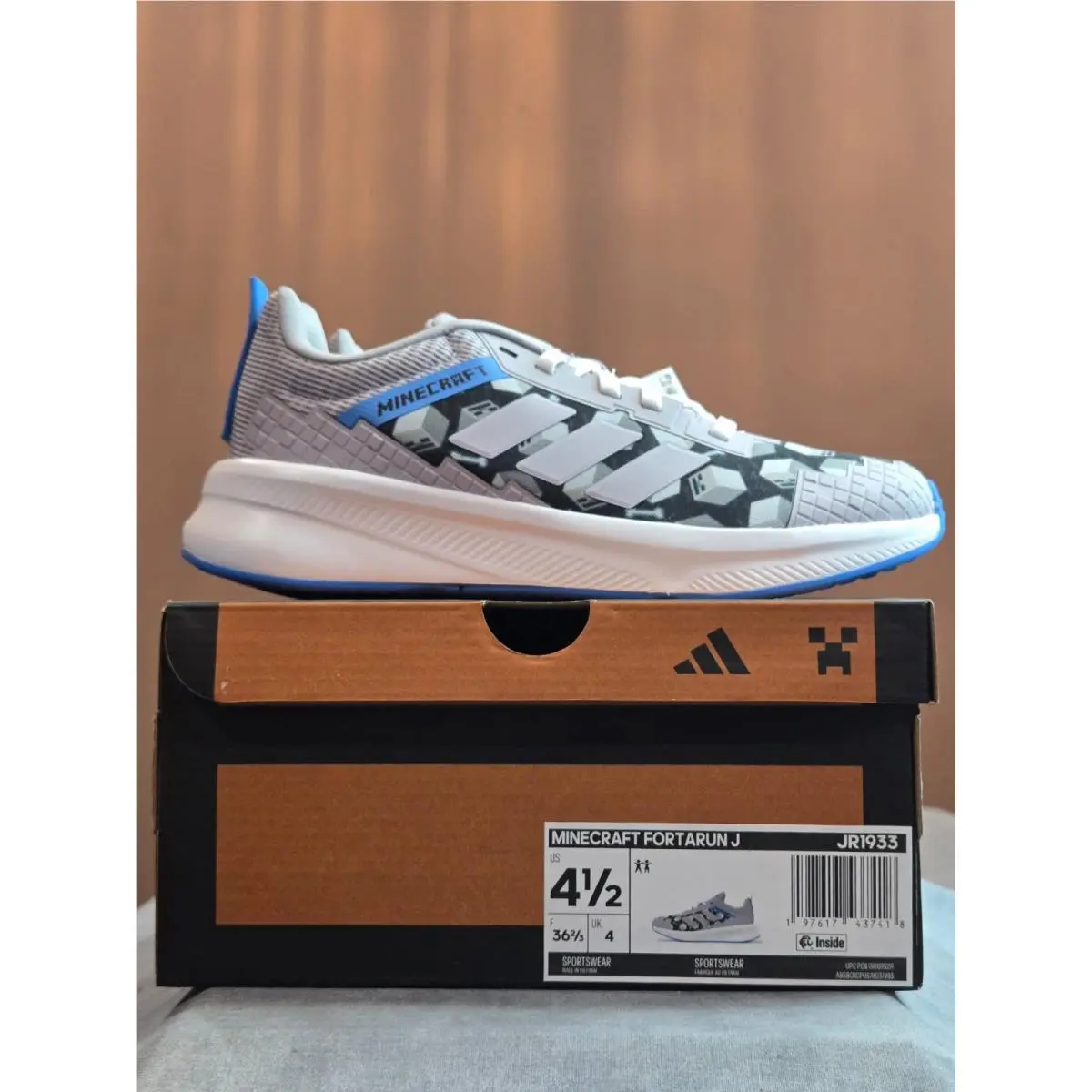 Adidas shoes - adidas Minecraft Fortarun - Minecraft Fortarun - Grey 1