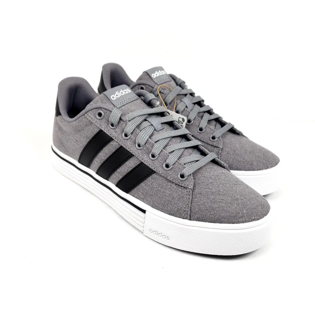Adidas Daily 4.0 Mens Size 8 Womens Sz 9 Grey Black Casual Low Sneaker Shoes