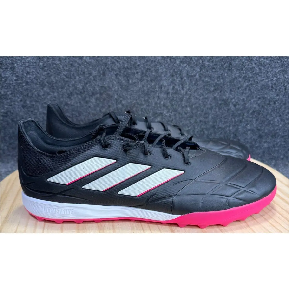 Adidas Men`s Copa Pure.1 TF Soccer Cleats GY9077 Black Shock Pink Sz 12.5