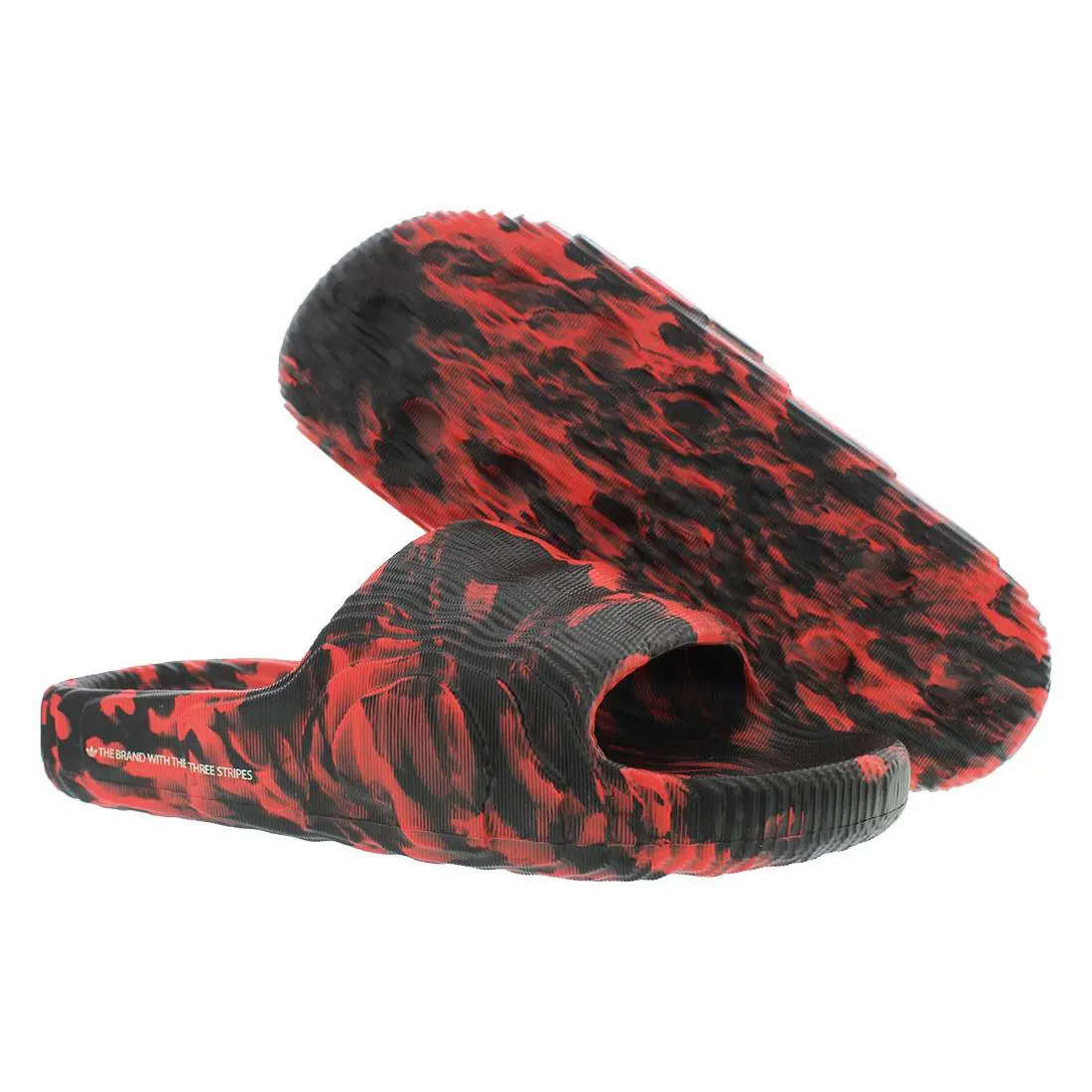Adidas Adilette 22 Mens Shoes Size 5 Color: Core Black/core Black/bright Red